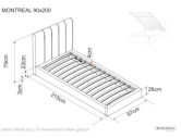 REGN - 90x200 SÄNG MED FÖRVARING, SAMMET GRÅ