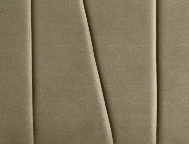 SOLARIS - 140x200 CM SÄNG, BEIGE SAMMET, UTAN FÖRVARING