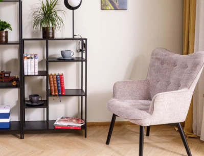 POLSTJÄRNAN COSTA B - 70CM REGAŁ, CZARN METALLSTÄLLNING 2