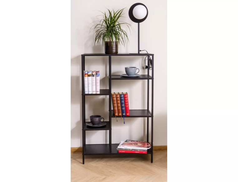 POLSTJÄRNAN COSTA B - 70CM REGAŁ, CZARN METALLSTÄLLNING