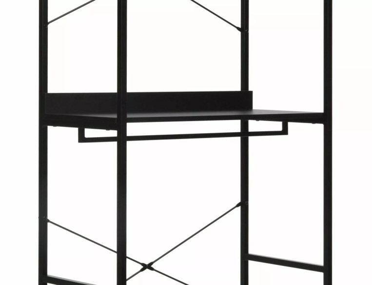 STORSLAGEN A - 80x40x200 CM REGAŁ, CZARN METALL & LAMINAT