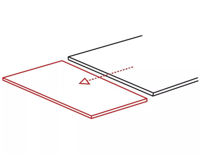 NEBULOSA - 160CM GLASBORD, VIT KERAMIK STATUARIO VENATO, SVART METALL