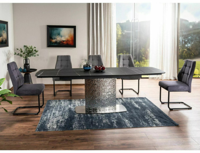 DIMMA - 160CM GLASBORD, UTFYLLNINGSBART SAHARA NOIR KERAMIK