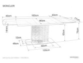 DIMMA - 160CM GLASBORD, UTFYLLNINGSBART SAHARA NOIR KERAMIK