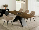 CYKLON WESTIN CERAMIC OSSIDO BRUNO - 160CM GLASBORD, UTDRAgSBART, BRUN MAT/KOLSVART