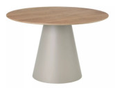 VERTEX 120 - 120CM RUNDT MATBORD, EK MDF OCH KASCHMIRUNDERREDE