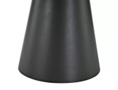 VERTEX II - Ø120/160CM RUNT MATBORD, GRÅ MARMOREFFEKT, SVART STATIV, UTFÄLLBART