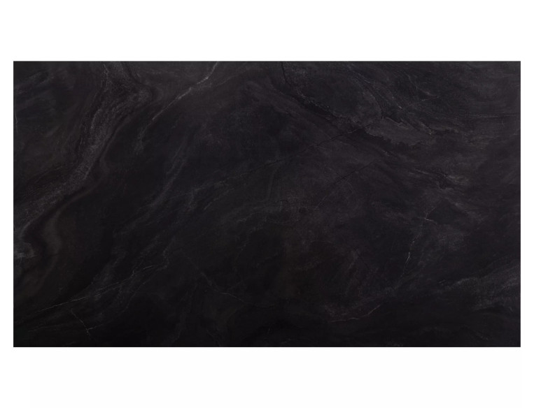 KANJON - 160 CM MATBORD, UTFYLLNINGSBART, SVART KERAMIK/METALL