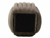 ORION - 45CM PUF I SAMMET, MÖRK BEIGE