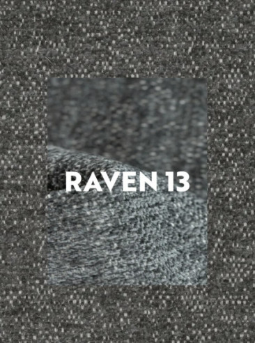 JORD - FOTEL, GRÅ TYG RAVEN, SVART STOMME, SNURR 360°