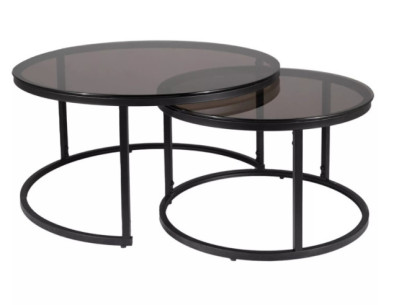 HIMMEL E - 80CM ŁAWA, GLASSKIVA OCH METALLSTATIV 2