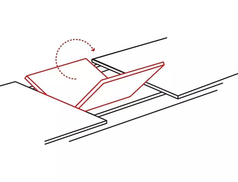 SOLSTÅND - 150-210CM MATBORD, EK DĄB ARTISAN, SVART METALL, UTFÄLLBART