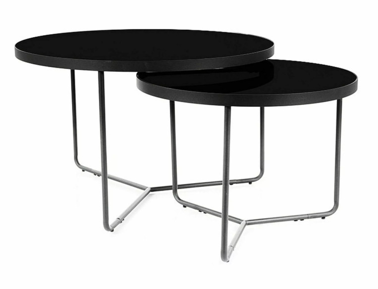 HIMMEL - 80CM RUND LÅG SOFFBORDSSET