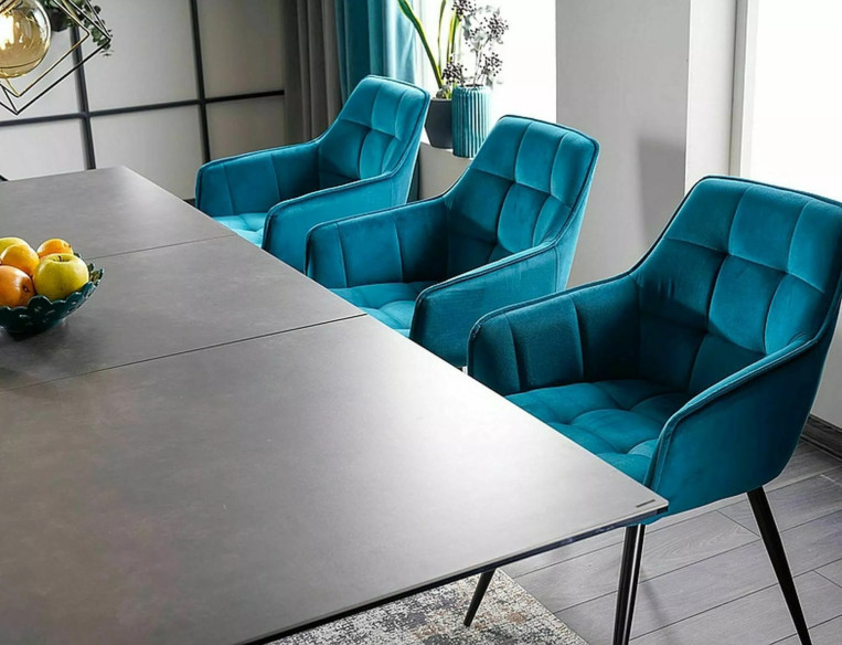 JORD - SAMMETSKRUKA, TURKOS, SVART METALL