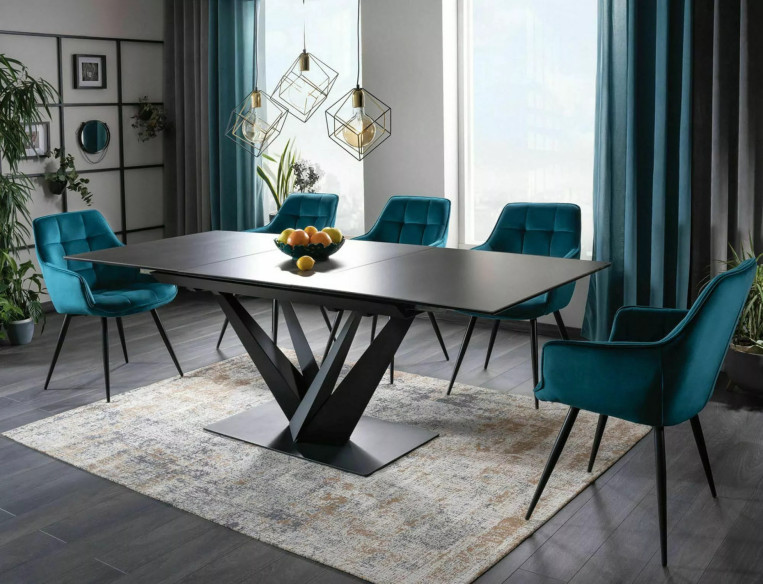 JORD - SAMMETSKRUKA, TURKOS, SVART METALL