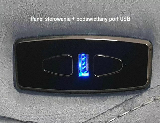 KULING NEPTUN M - 1-SITS FÅTÖLJ, SAMMET, ELRECLINER MED MASSAGE & USB