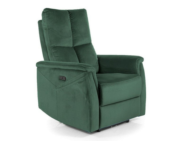 KULING NEPTUN M - FOTEL RELAKSACYJNY VELVET MED MASSAGE OCH USB II