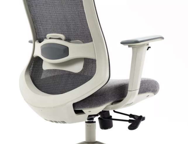 ANTARES - 64CM ERGONOMISK KONTORSSTOL, GRÅ, JUSTERBARA 4D-ARMSTÖD