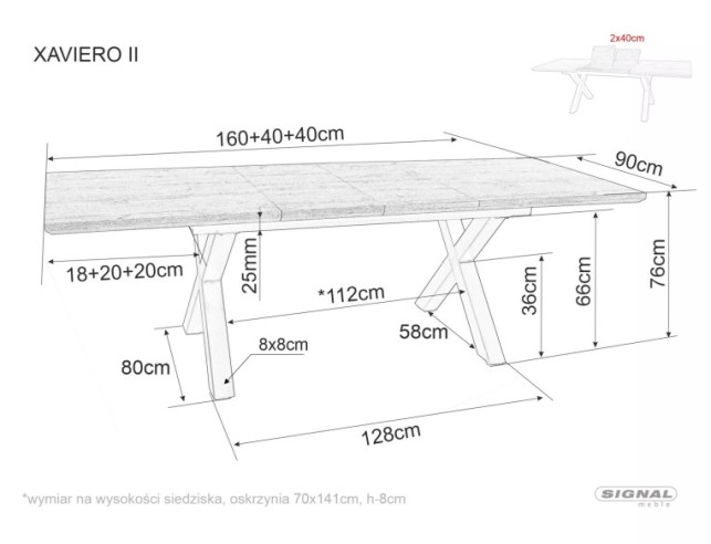 REGN II - 160CM MATBORD, DUBBELUTDRAG, DÄB ARTISAN/MATTSVART