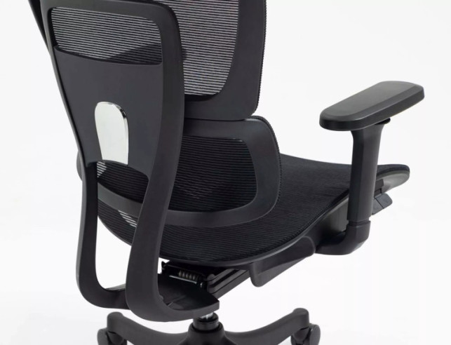 ANTARES - ERGONOMISK KONTORSSTOL, SVART NÄTTYGSRYGG, 4D-ARMSTÖD