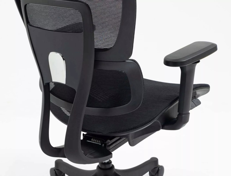 ANTARES - ERGONOMISK KONTORSSTOL, SVART NÄTTYGSRYGG, 4D-ARMSTÖD