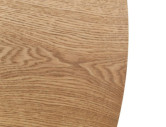EVEREST 100 - 100CM RUNDT MATBORD, DUBB MDF OCH NATURFANÉR