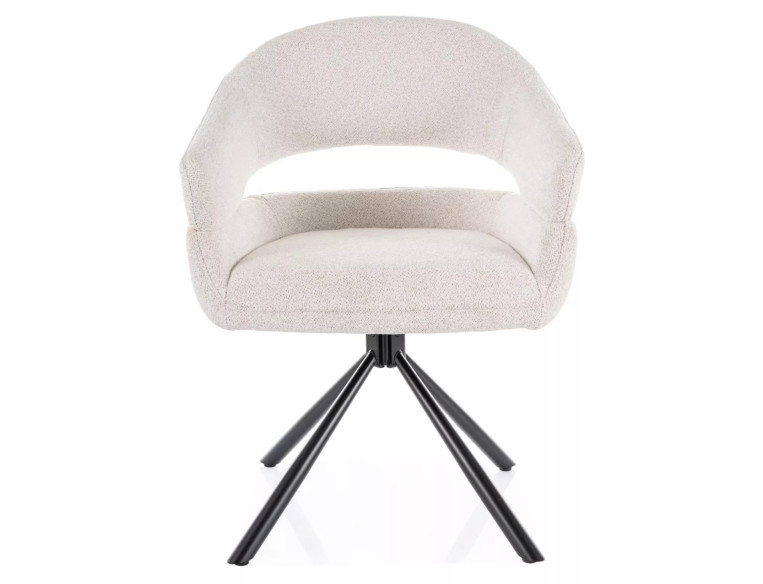 VERTEX - BEIGE SNURRSTOL MED AUTO-RETURN, METALLSTATIV