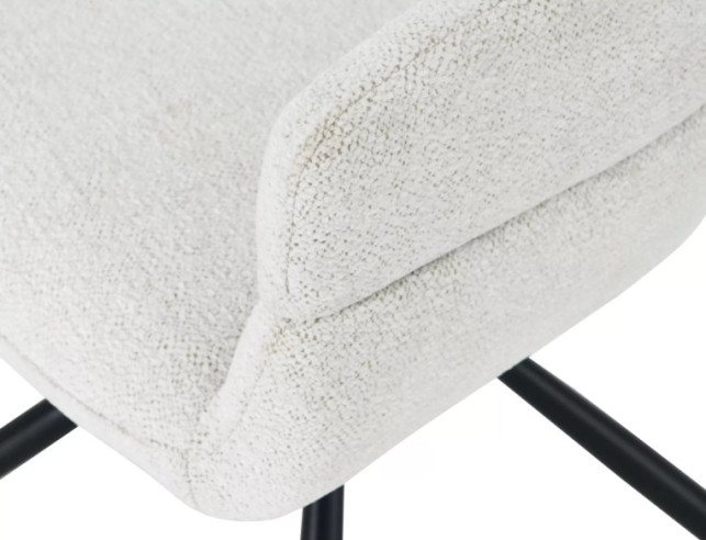VERTEX - BEIGE SNURRSTOL MED AUTO-RETURN, METALLSTATIV