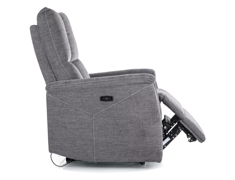 ÄDEL NEPTUN - ELEKTRISK FOTEL, MÖRKGRÅ TYGKLÄDSEL, USB