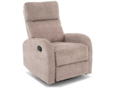 ÄDEL - FOTEL ROZKŁADANY, TKANINA CIEMT BEIGE RAVEN, METALLSTATIV SVART