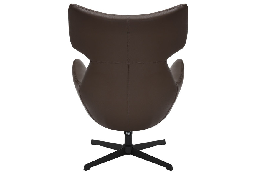  ROTERBAR KONSTLÄDER BRUN & SVART METALLSTOMME