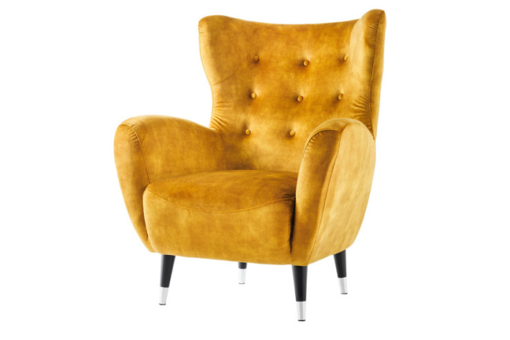  SAMMET SENAPSGUL / SVART & SILVER