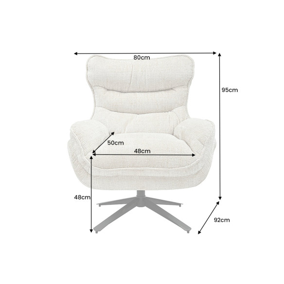  STRUKTURTYG CHAMPAGNEBEIGE / SVART METALL