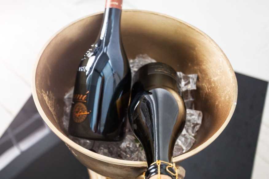 FAME - 40cm champagnekylare i guld