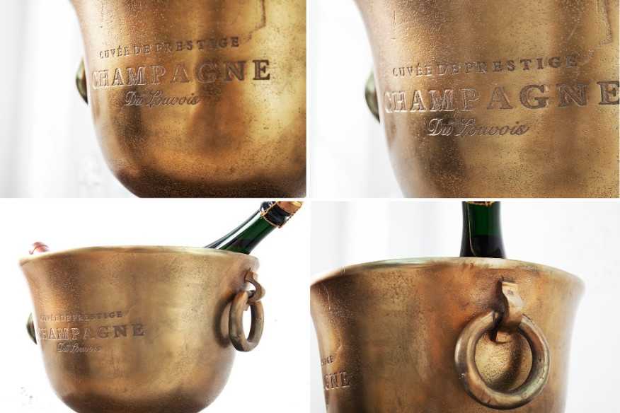 FAME - 40cm champagnekylare i guld