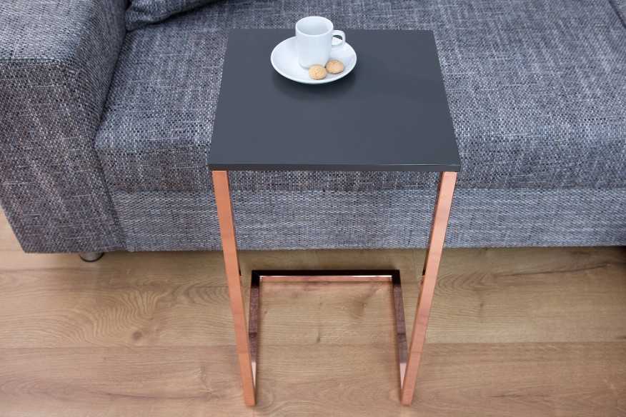 Side table Simply 60cm anthracite copper