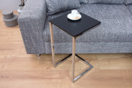 KOMPANI - 60CM SIDOBORD SVART/SILVER
