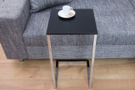 KOMPANI - 60CM SIDOBORD SVART/SILVER
