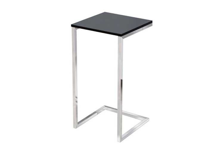 KOMPANI - 60CM SIDOBORD SVART/SILVER