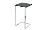 KOMPANI - 60CM SIDOBORD SVART/SILVER