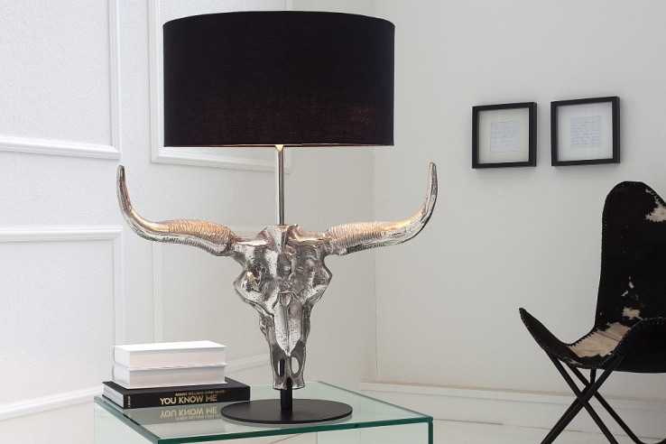 MATADOR - 68CM BORDSLAMPA SVART/SILVER