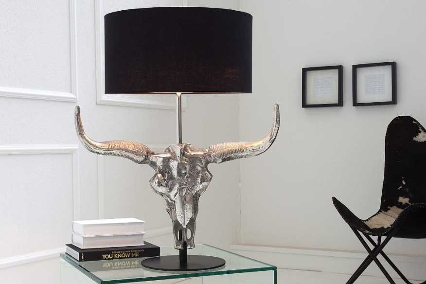 MATADOR - 68CM BORDSLAMPA SVART/SILVER