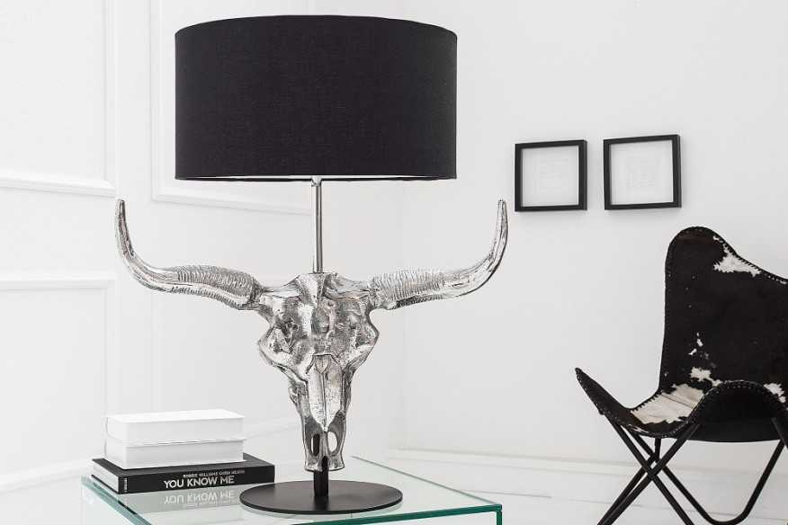 MATADOR - 68CM BORDSLAMPA SVART/SILVER