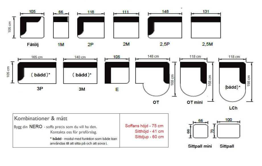 NERO skinnsoffa i futuristisk stil