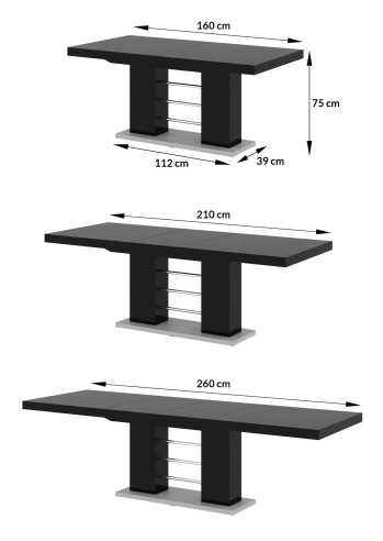LINOSA table 2 black