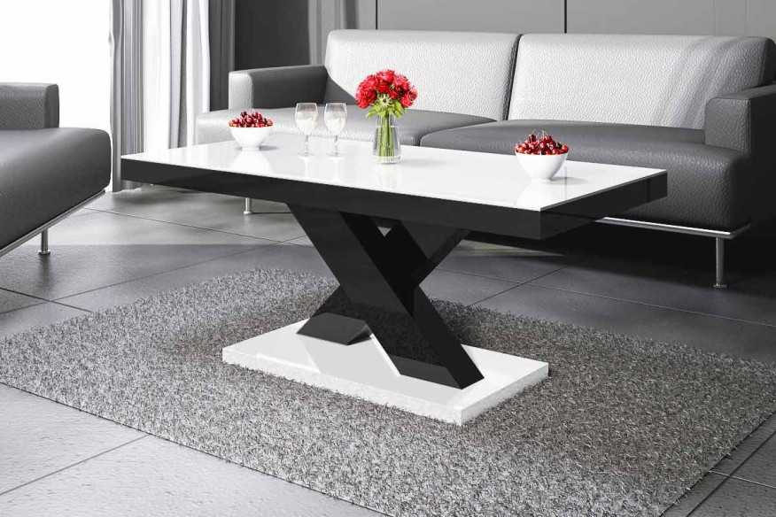 VICCO X - 120CM SOFFBORD SVART/VIT/GRÅ/BRUN
