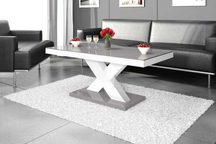 VICCO X - 120CM SOFFBORD SVART/VIT/GRÅ/BRUN