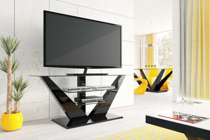 Table RTV LUNA black gloss