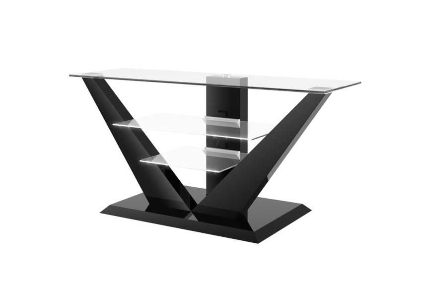 Table RTV LUNA black gloss