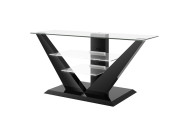 Table RTV LUNA black gloss